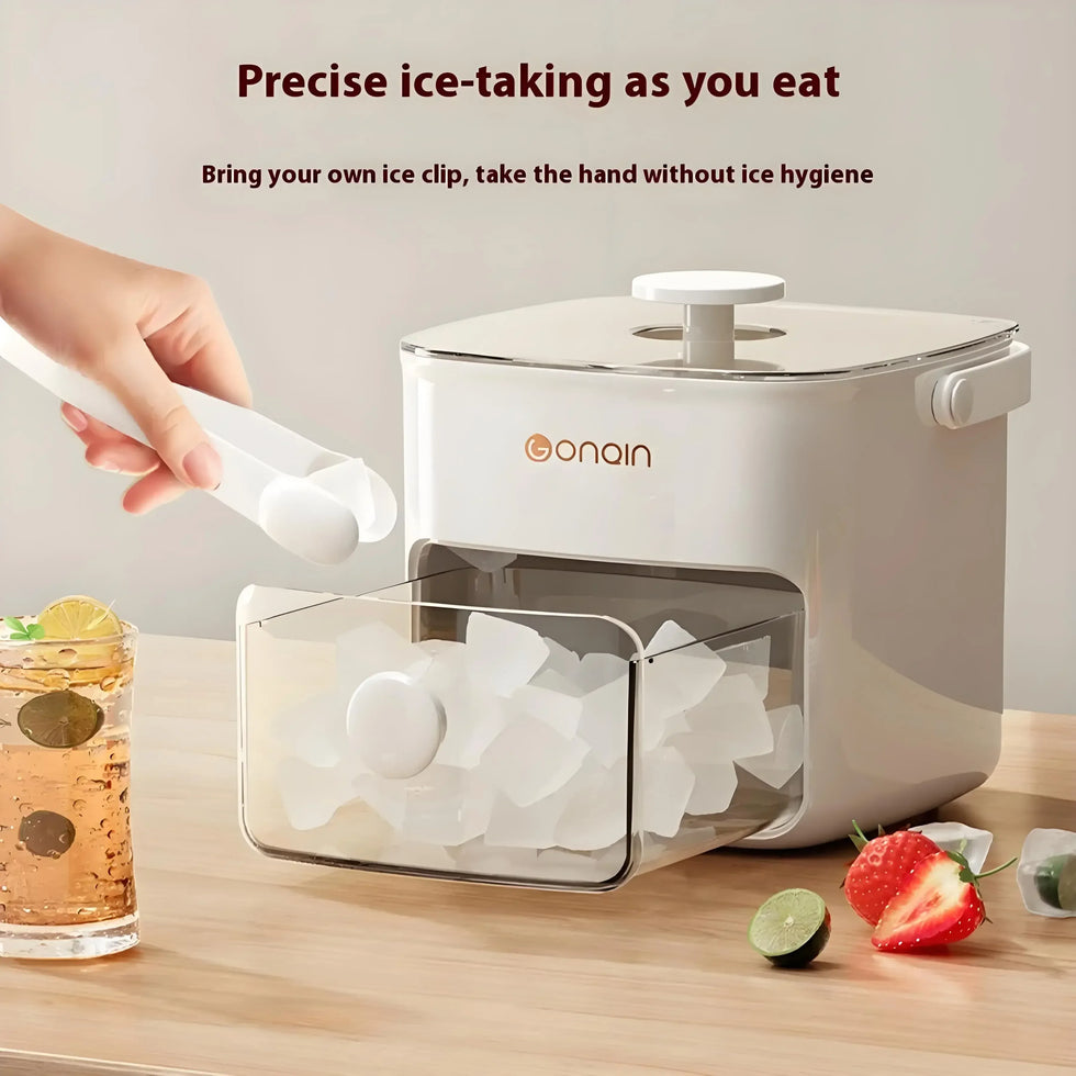 48 Block Ice Cube Machine with Lid - Efficient Ice Storage - Clarify.pk