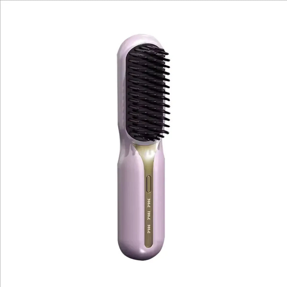 Portable Electric Hair Styling Comb with Negative Ion - Clarify.pk