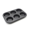 6 Cup Cupcake Baking Tray - Easy Release Muffin Pan - Clarify.pk