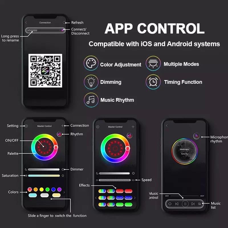 15 in 1 Rainbow Sunset Lamp for Home Decor - Clarify.pk