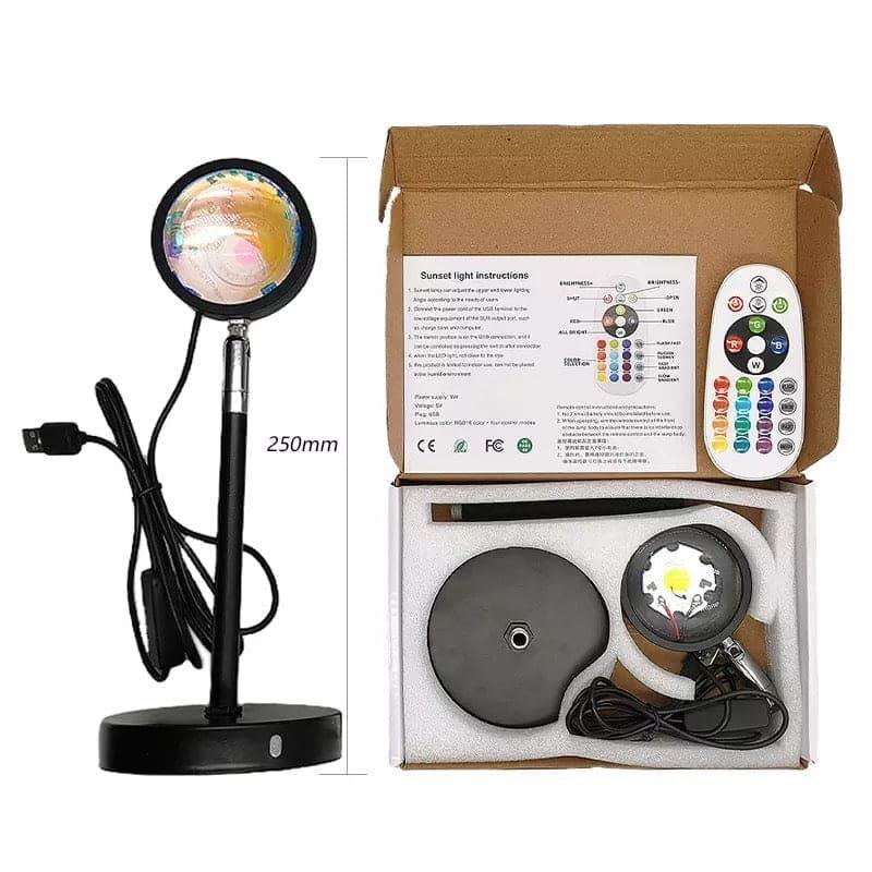 15 in 1 Rainbow Sunset Lamp for Home Decor - Clarify.pk
