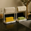 Sponge Holder for sink - Drip Tray & Towel Rack - Clarify.pk
