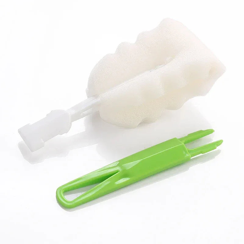 Pack of 3 Soft Sponge Bottle Cleaning Brush for Bottles - Clarify.pk