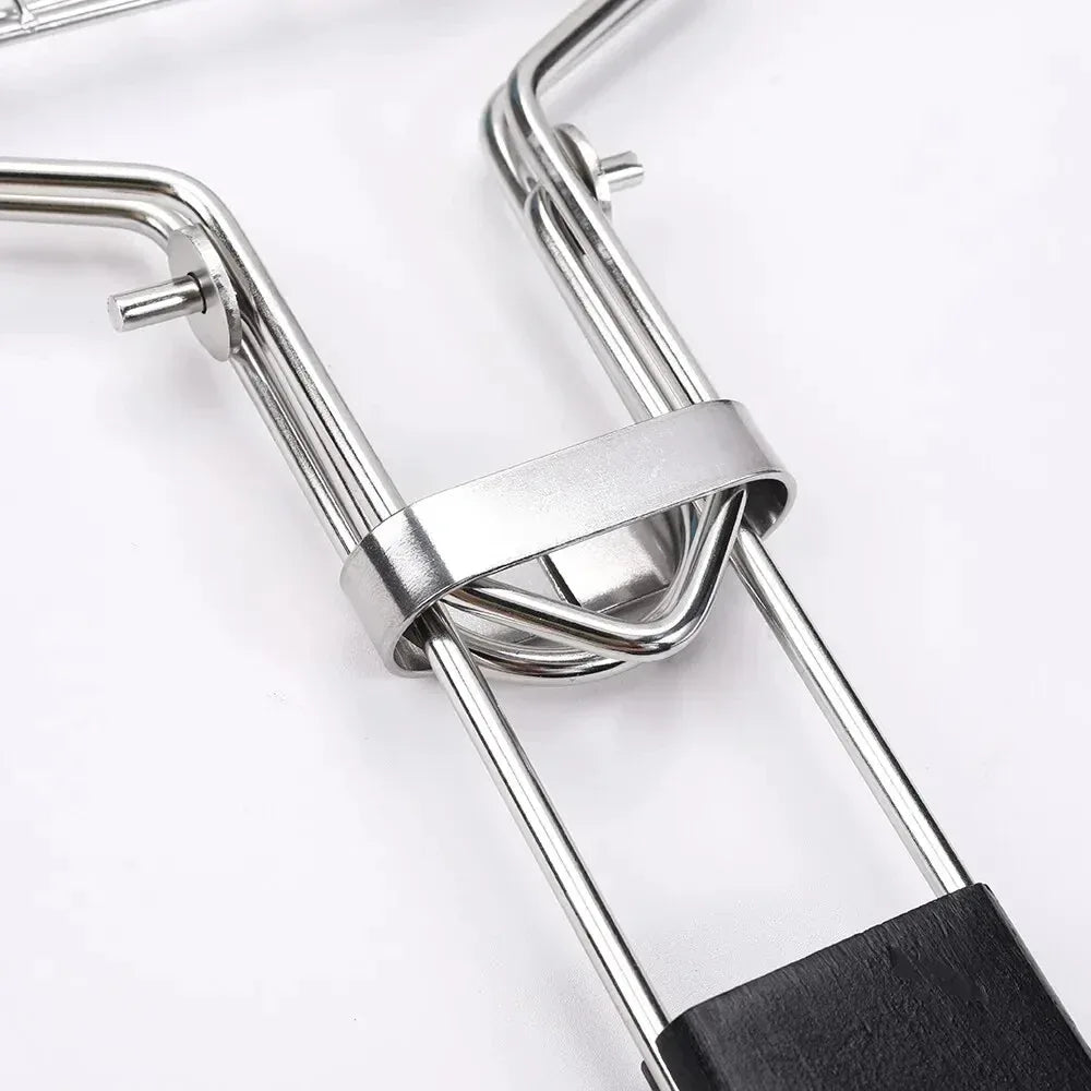 Stainless Steel BBQ Grill with Handle - Clarify.pk