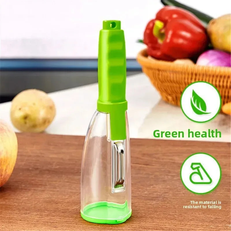 Stainless Steel Fruit Peeler with Storage Box - Clarify.pk