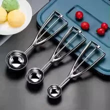 Stainless Steel Ice Cream Scoop - Durable & Easy Use - Clarify.pk