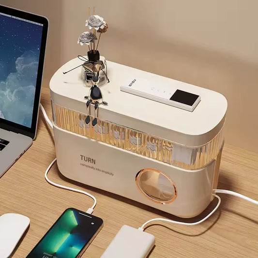 Cable Organizer Box for Desk with Stylish Design - Clarify.pk