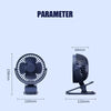 USB Rechargeable Clip-On Fan – Quiet & Long-Lasting - Clarify.pk