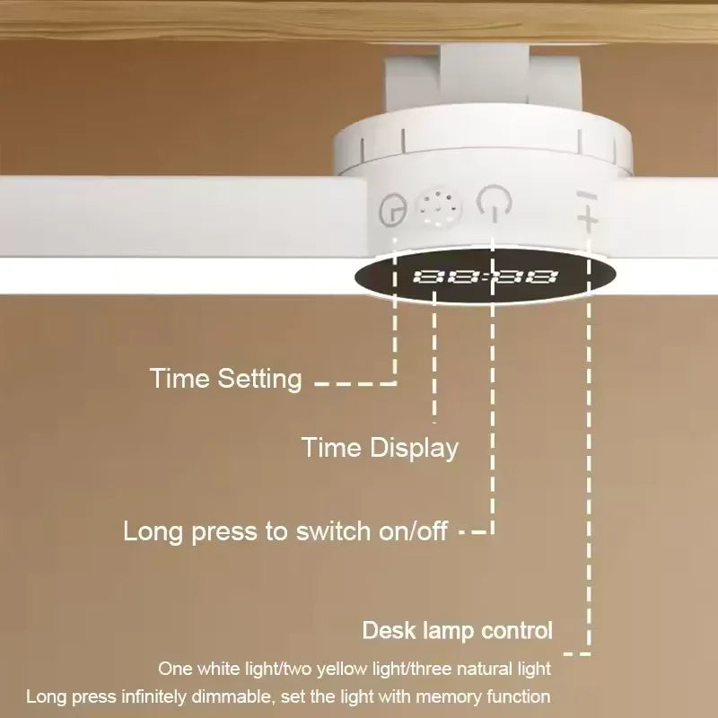 USB Rechargeable LED Desk Lamp with Touch Control - Clarify.pk