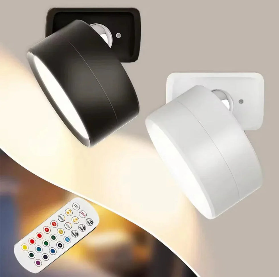 360 Degree LED Wall Lamp with Remote Control - Clarify.pk
