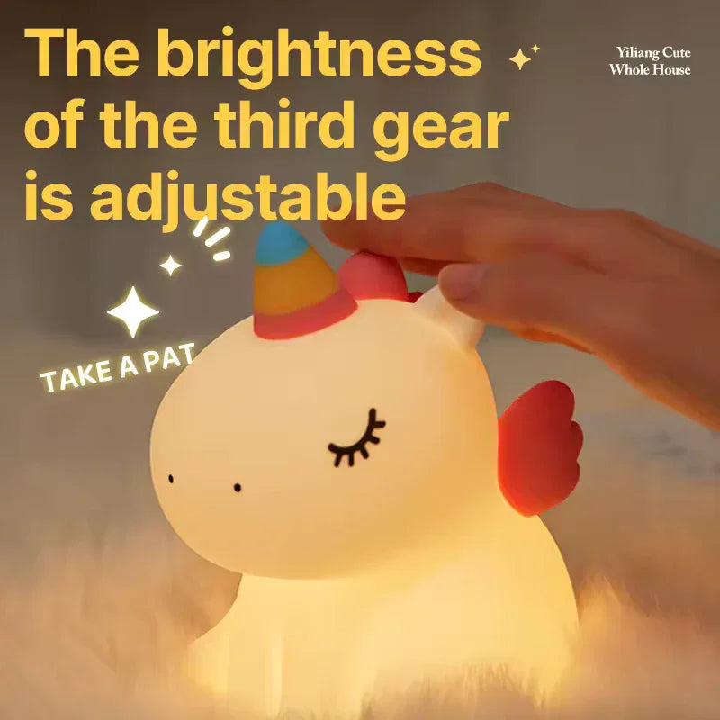 Unicorn LED Night Light with Adjustable Brightness - Clarify.pk