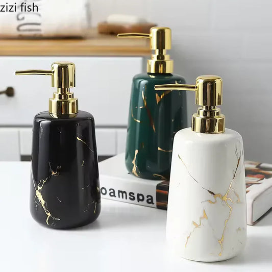 Premium Marble Design Soap Dispenser - Clarify.pk